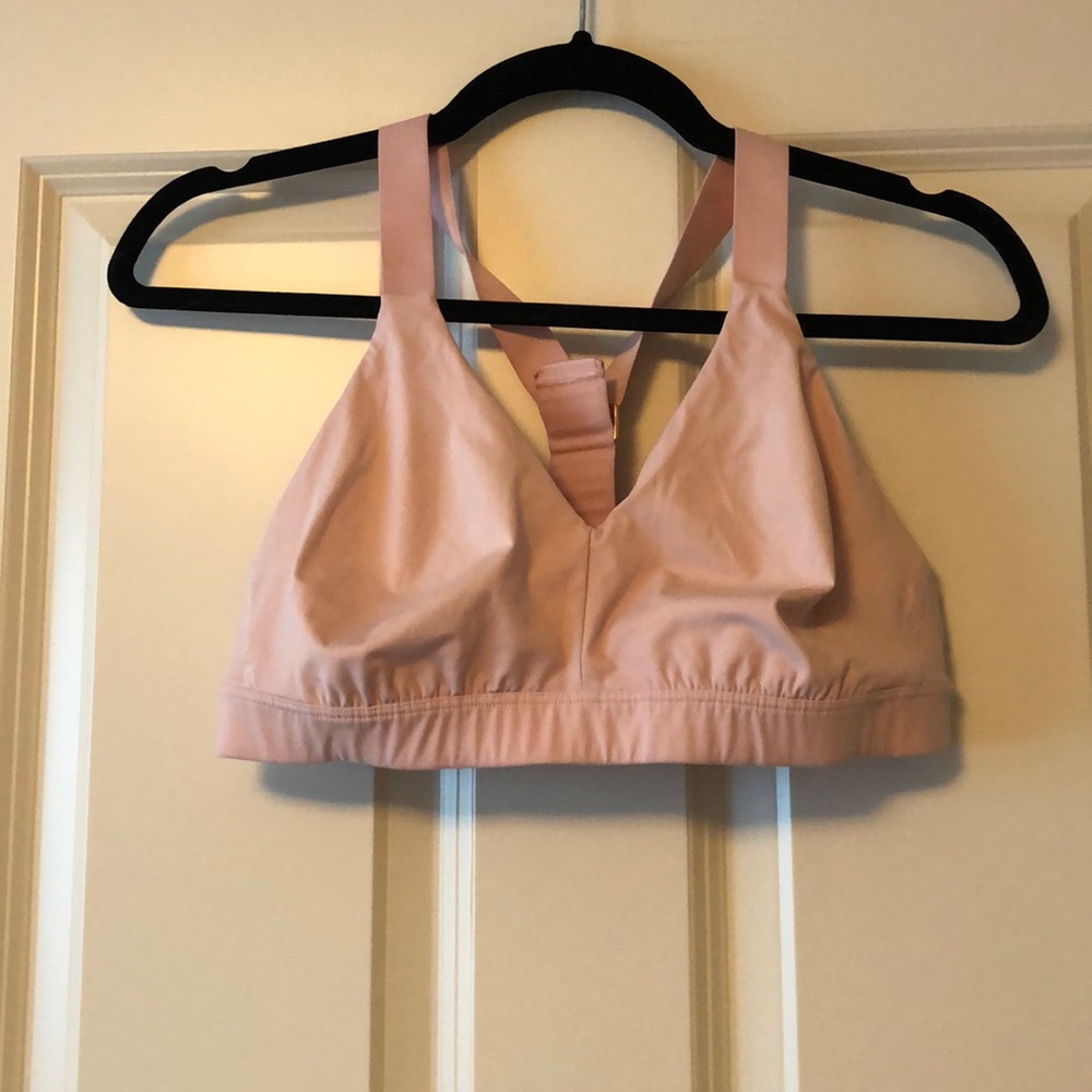 Blush Pink Athleta T-back Sports Bra
